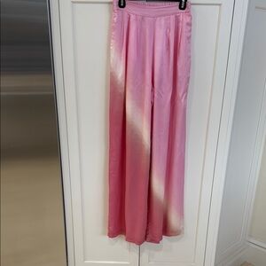 Elegant Pink Wide Leg Pants